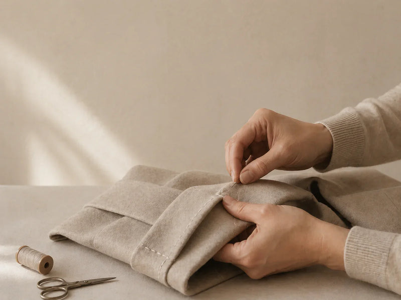 A Blanc tailor at work in the atelier