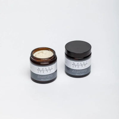 Mangle & Wringer old fashioned beeswax polish jars, luxury leather care product