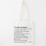 Le Sac En Tissu [The Fabric Bag]