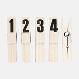 Set of 4 Giant Numbered Note Pegs