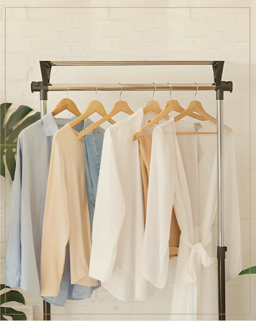 A Blanc specialist inspecting fine fabric at the atelier